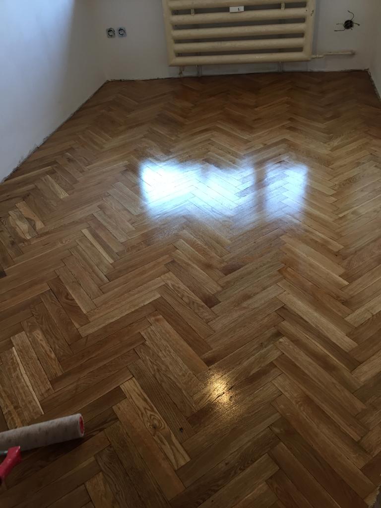 Renovovaná parketová podlaha